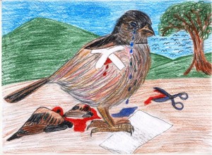 Disegno uccellino